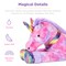Best Choice Products 52in Kids Extra Large Plush Unicorn, Life-Size Stuffed Animal Toy w/ Rainbow Details